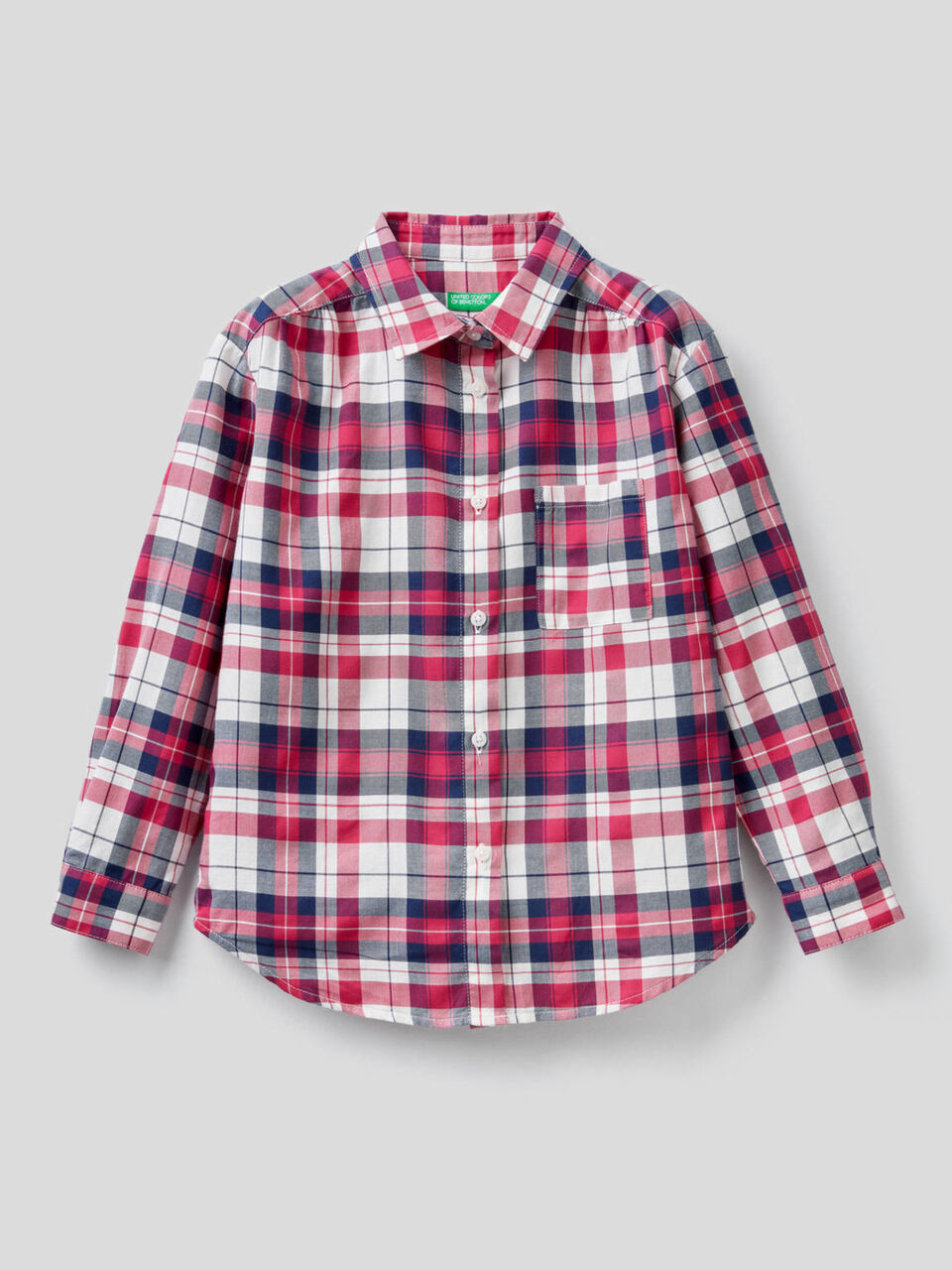 Check shirt in cotton blend image number 1