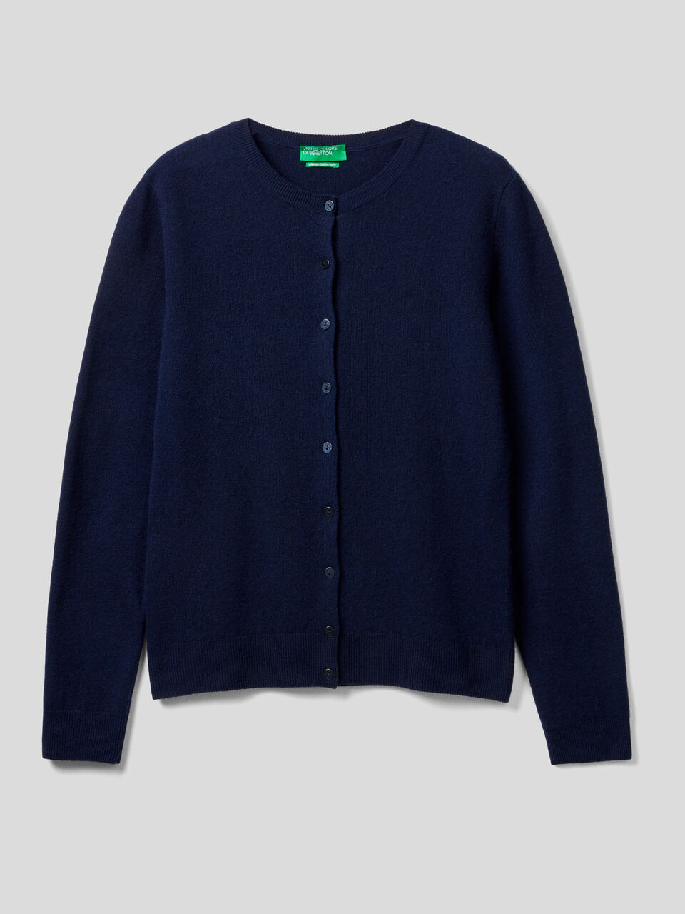Gilet col rond en pure laine vierge image number 1