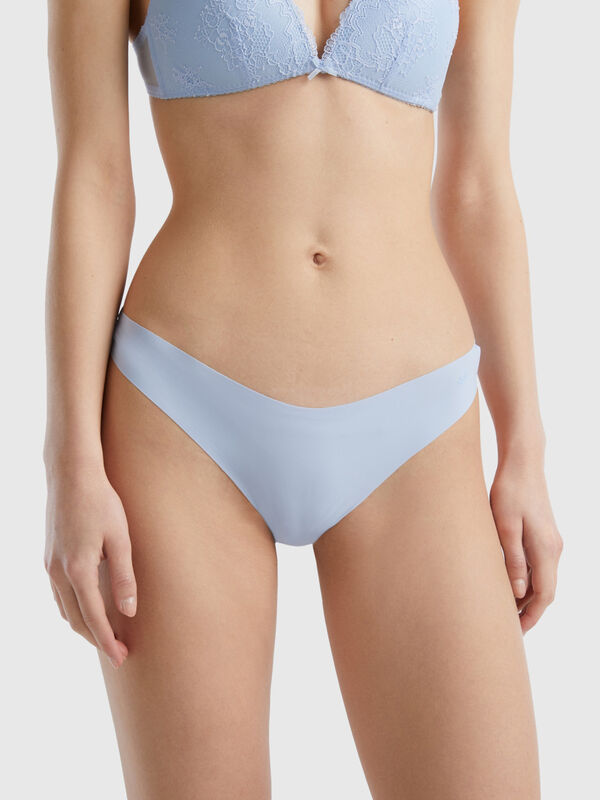 Buy SEAMLESS BLUE JACQUARD LACE THONG for Women Online in India