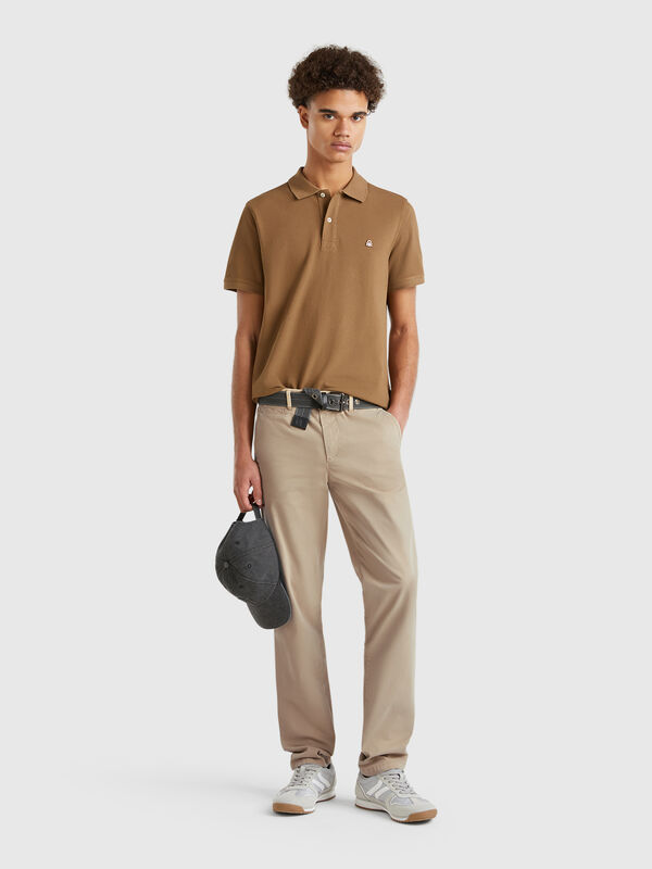 Chino slim beige  Homme