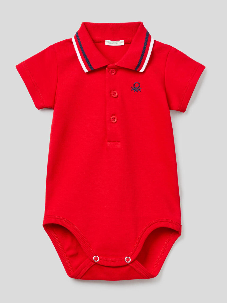 Body a polo in cotone biologico image number 1