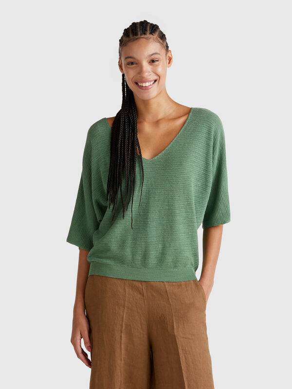 Pull court réversible Femme