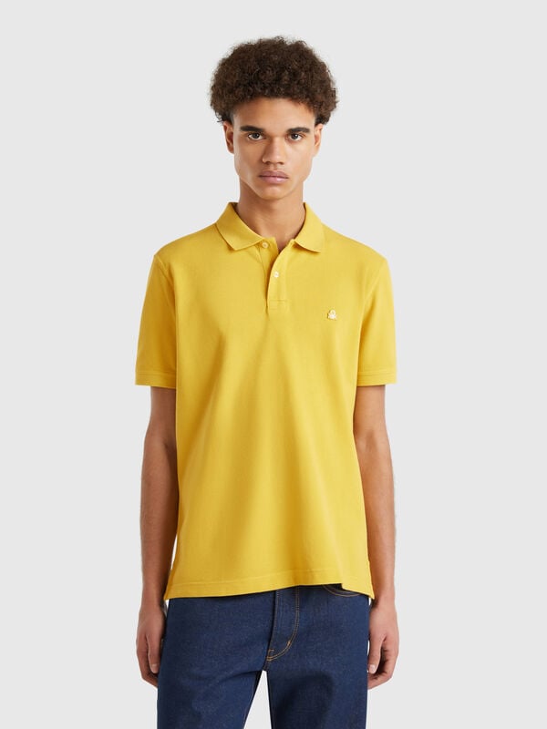 Polo regular fit senape Uomo