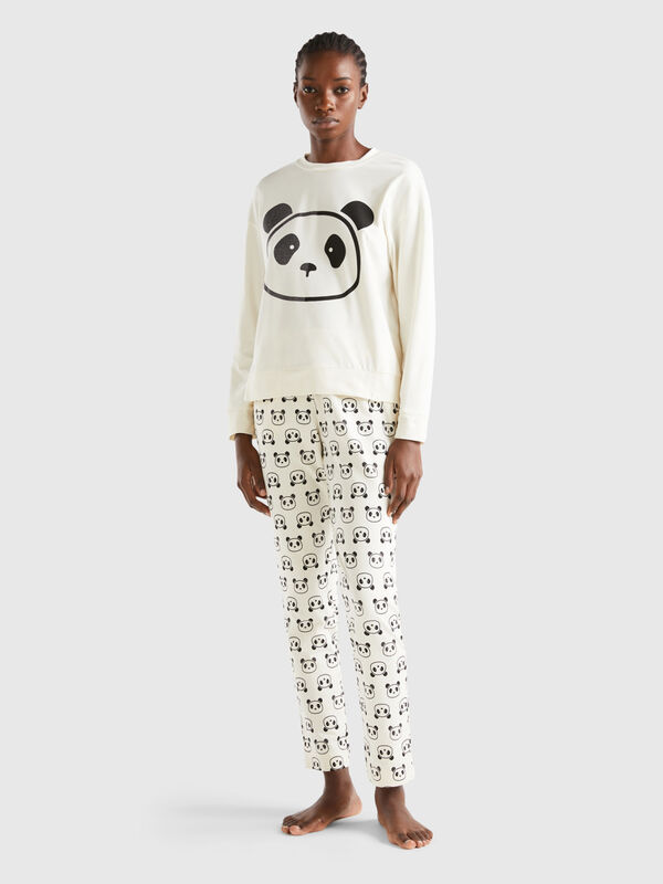Hose mit Panda-Print