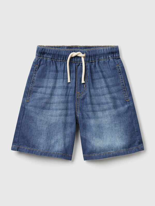 Chambray-Bermudashorts mit Kordelzug Jungen
