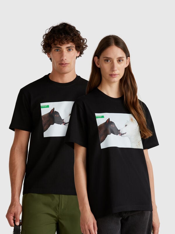 T-shirt con stampa fotografica Oliviero Toscani