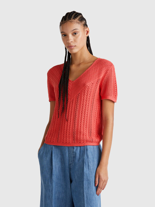 Pull ajouré Femme