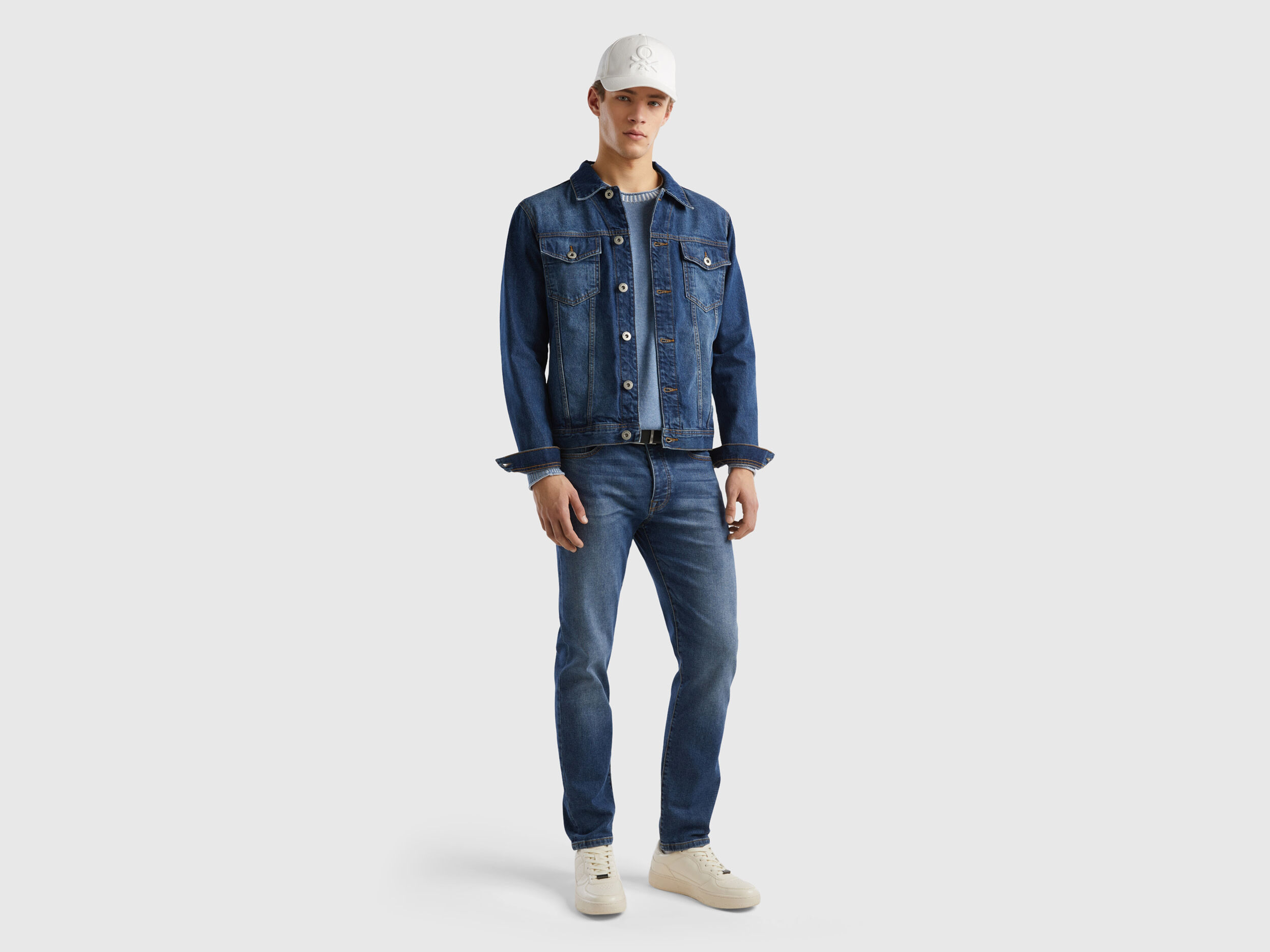 Giubbino jeans benetton outlet