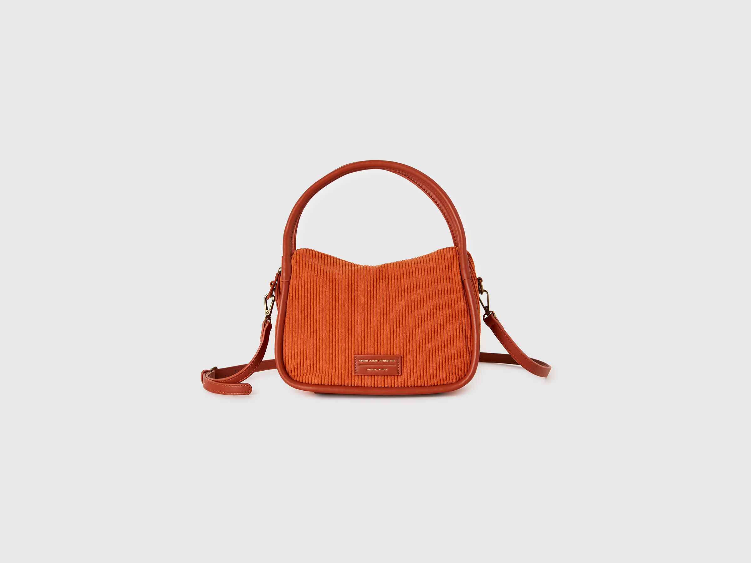 オニュPERCENT % 【JAPAN ONLY】VELOUR BAG Velvet shoulder bag - Burnt | Benetton