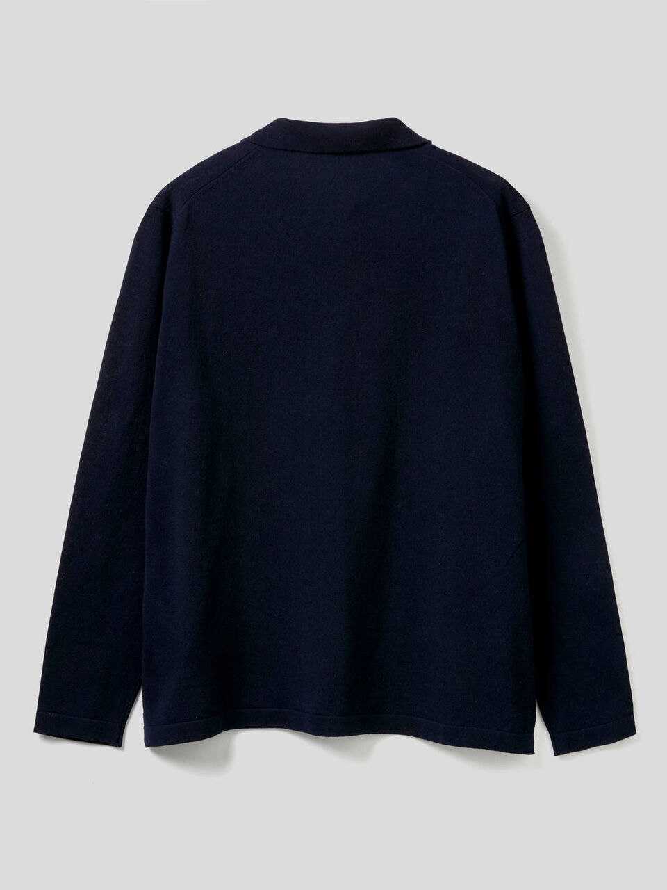 Long sleeve knit polo image number 2