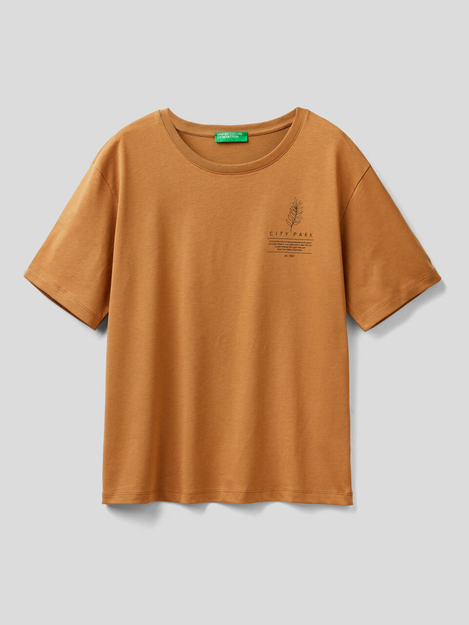 T-shirt con slogan in 100% cotone bio image number 1