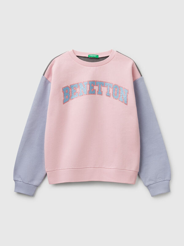Sweatshirt with glittery print Junior Girl