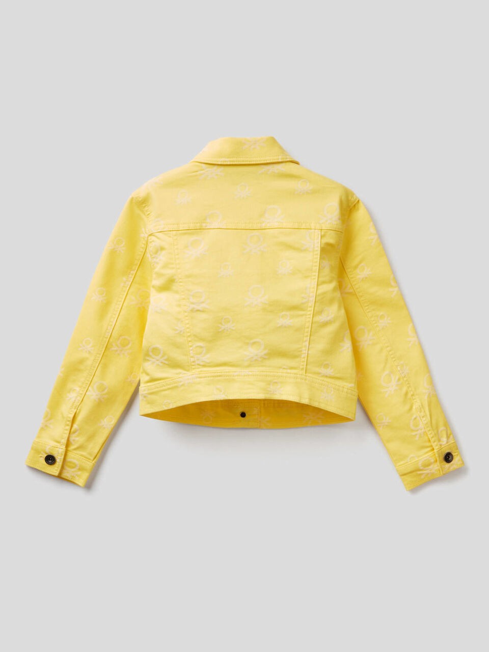 Cropped-Jacke mit Logo-Muster image number 2
