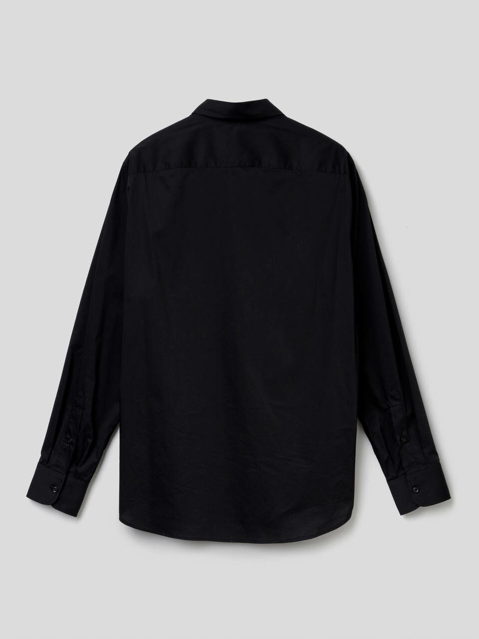 Camicia slim fit tinta unita Uomo image number 2