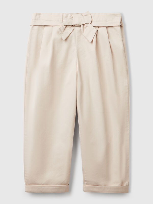 Pantaloni con fiocco Bambina