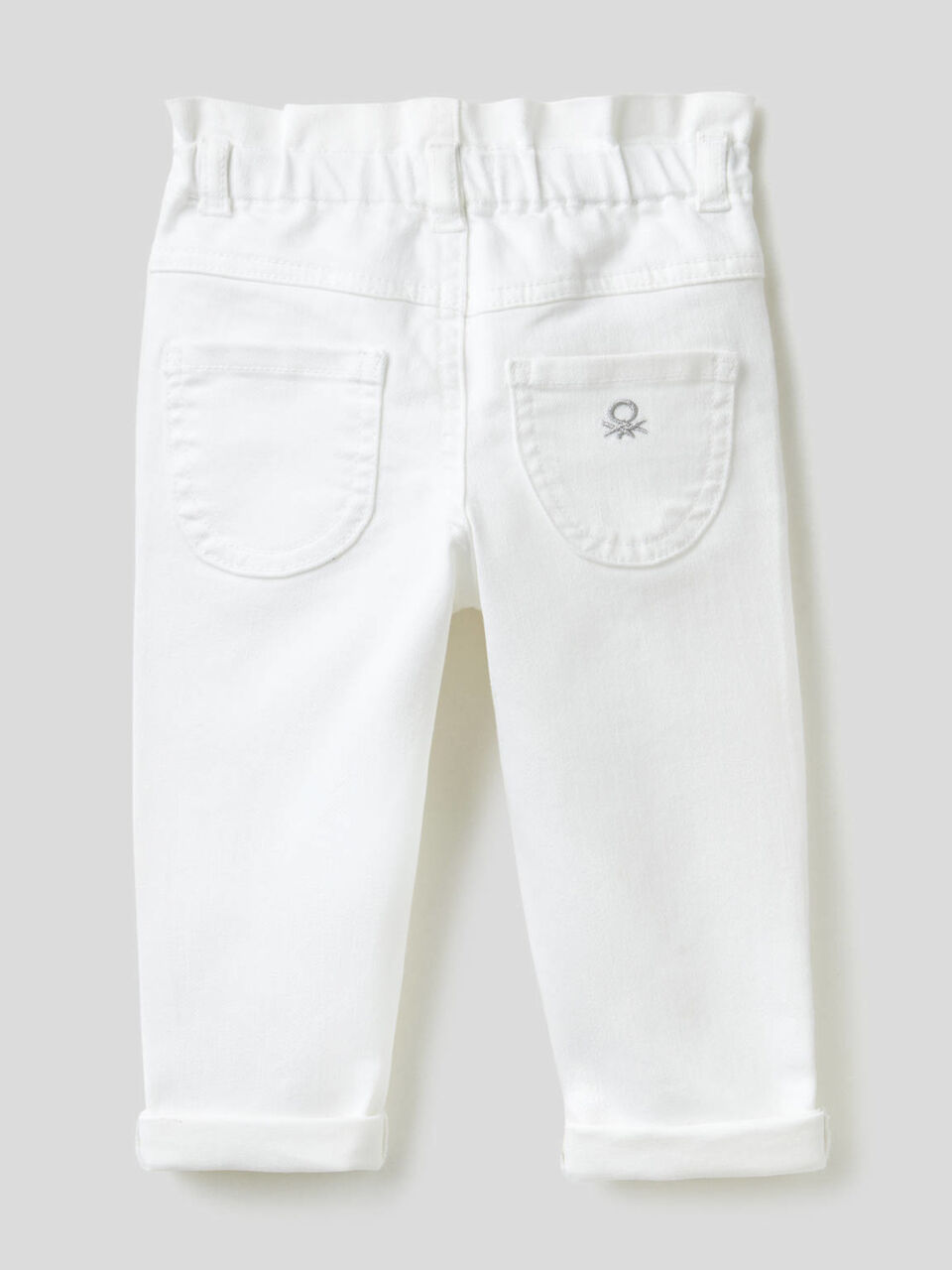 Pantalon paper bag en tissu stretch image number 2