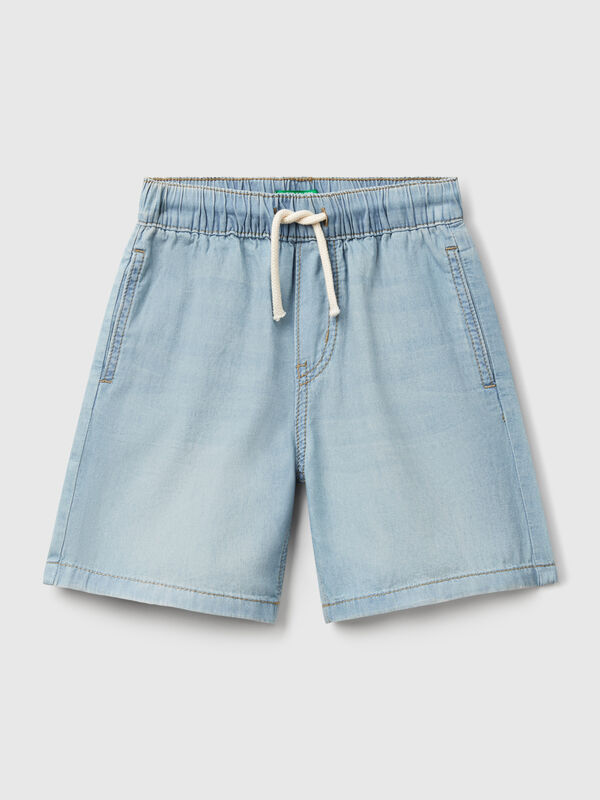 Bermuda en chambray avec cordon de serrage Garçon
