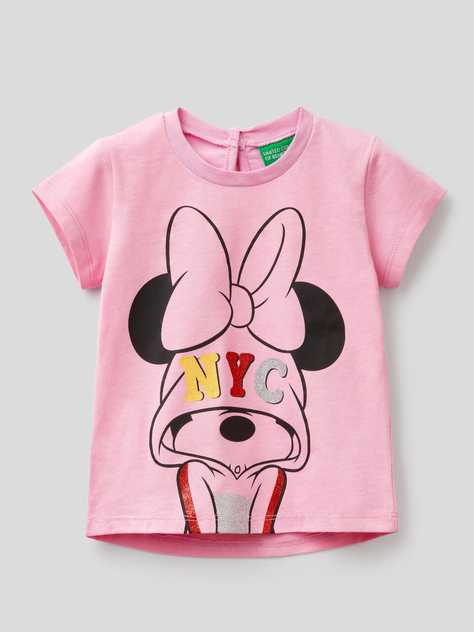 T-shirt in cotone con stampa Minnie image number 1