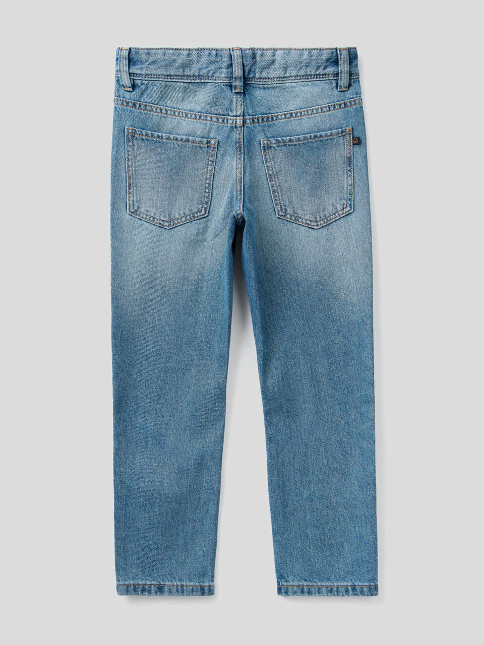 Straight leg 100% cotton denim jeans image number 2