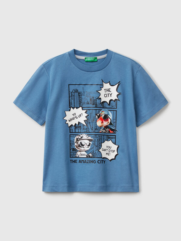 Crew neck t-shirt with print Junior Boy