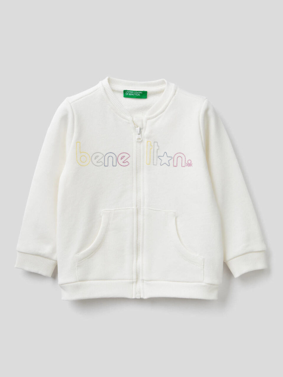 Sweat zippé en coton bio image number 1