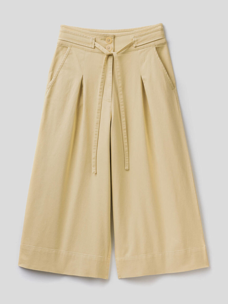 Cropped wide leg trousers image number 1