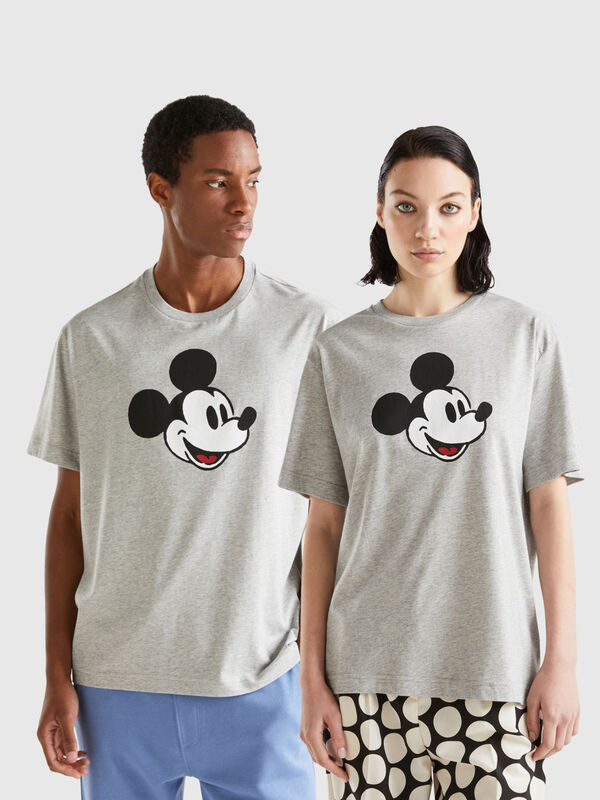 T-shirt gris clair Mickey Mouse