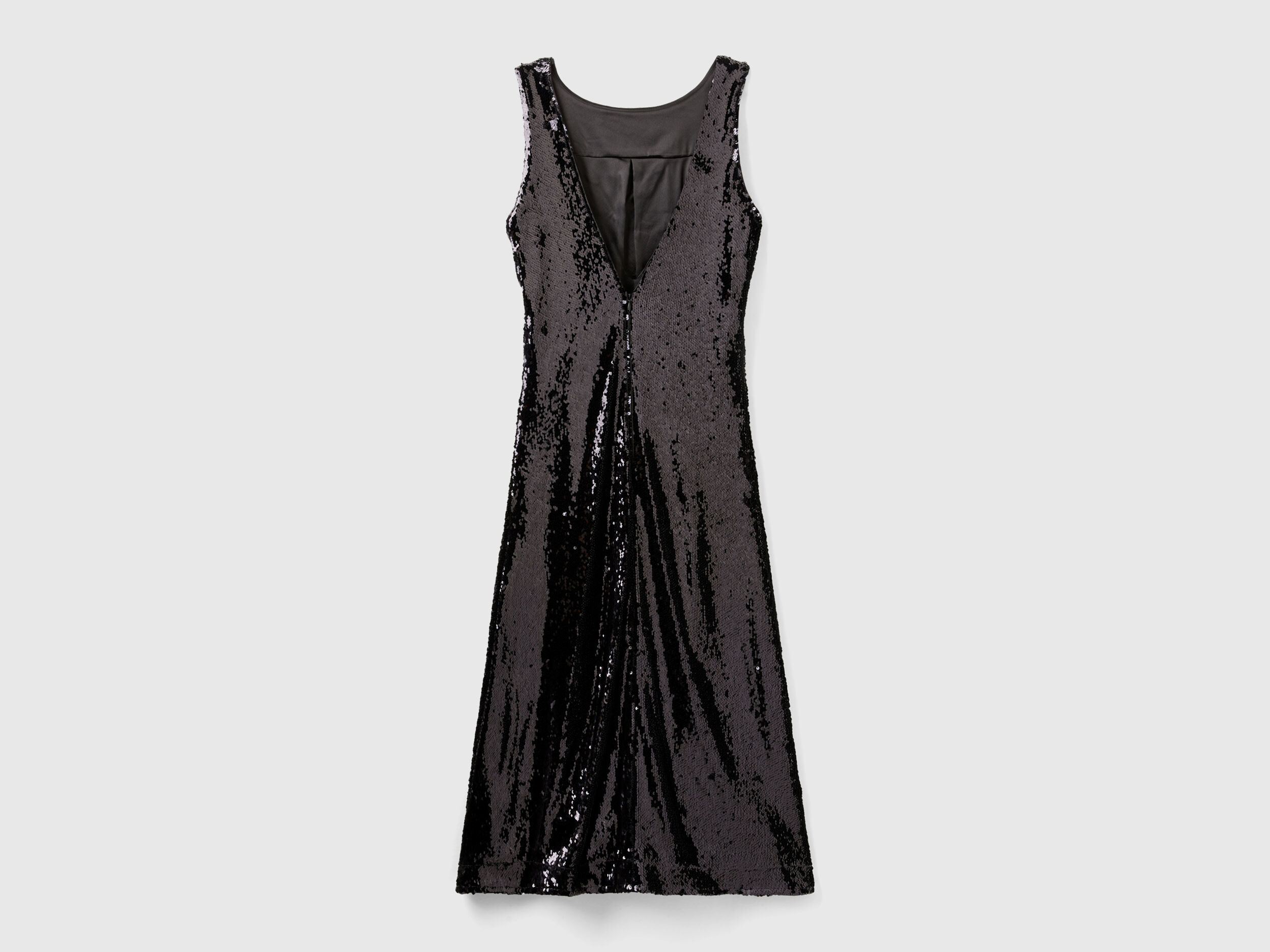 Vestito nero lungo benetton store
