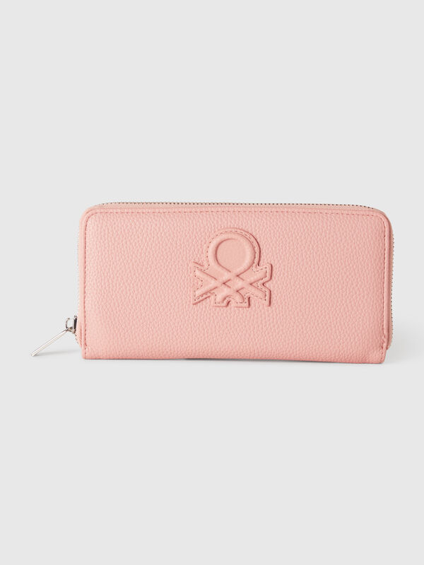 Large wallet with zip Women