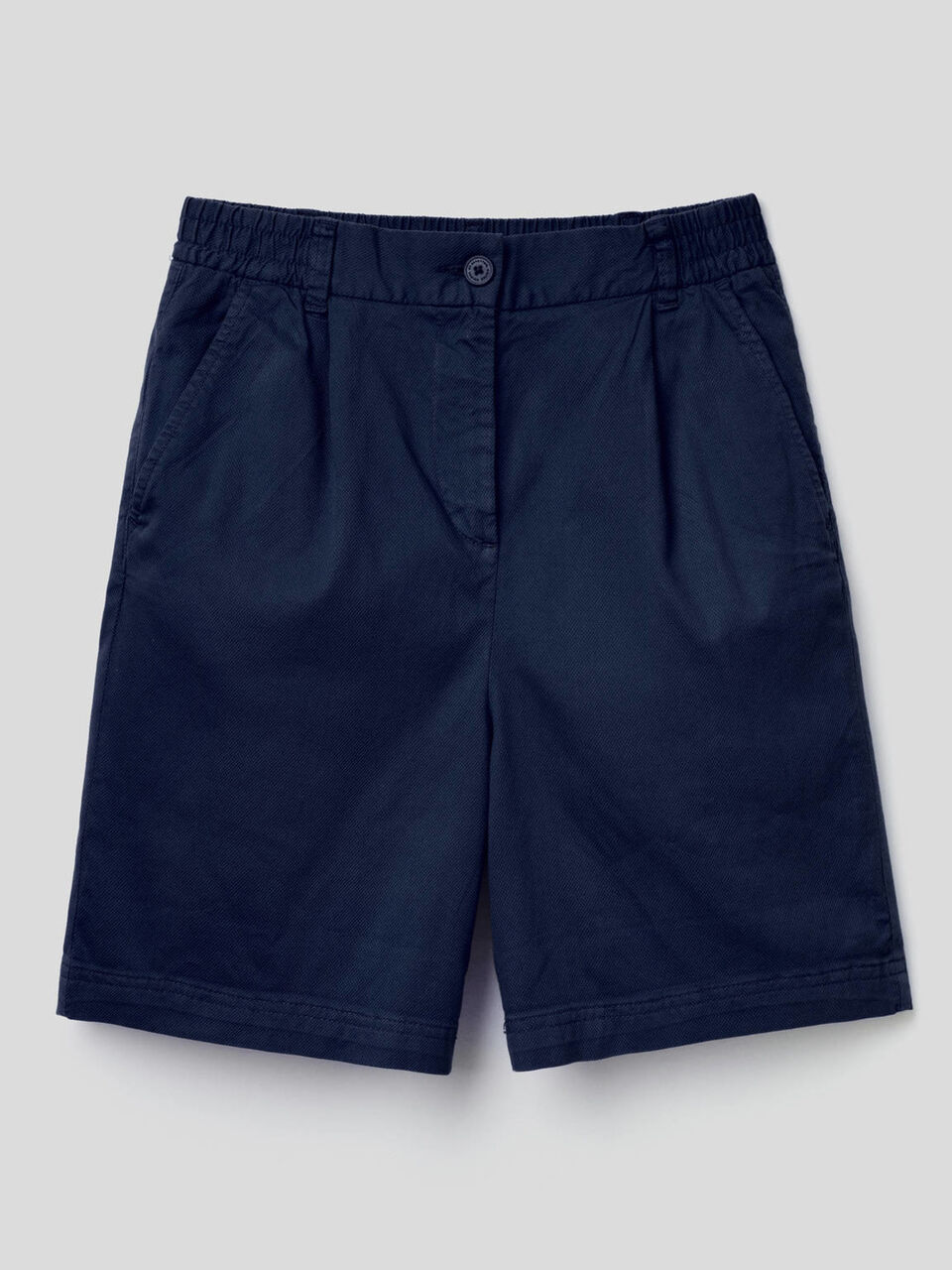 Bermuda tinta unita in cotone stretch image number 1