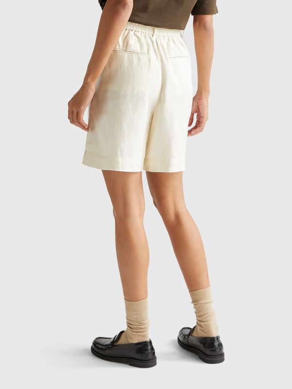 Bermudashorts aus 100 % Leinen Damen
