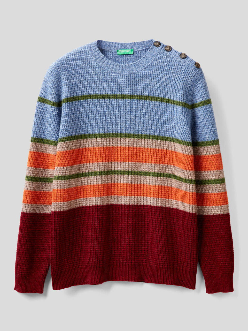 Pull multicolore à boutons image number 1