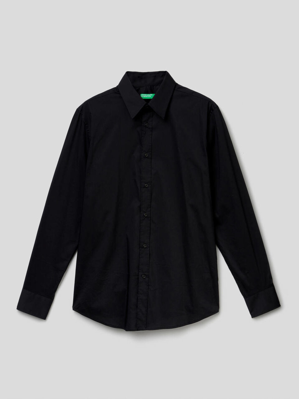 Camicia slim fit tinta unita Uomo image number 1