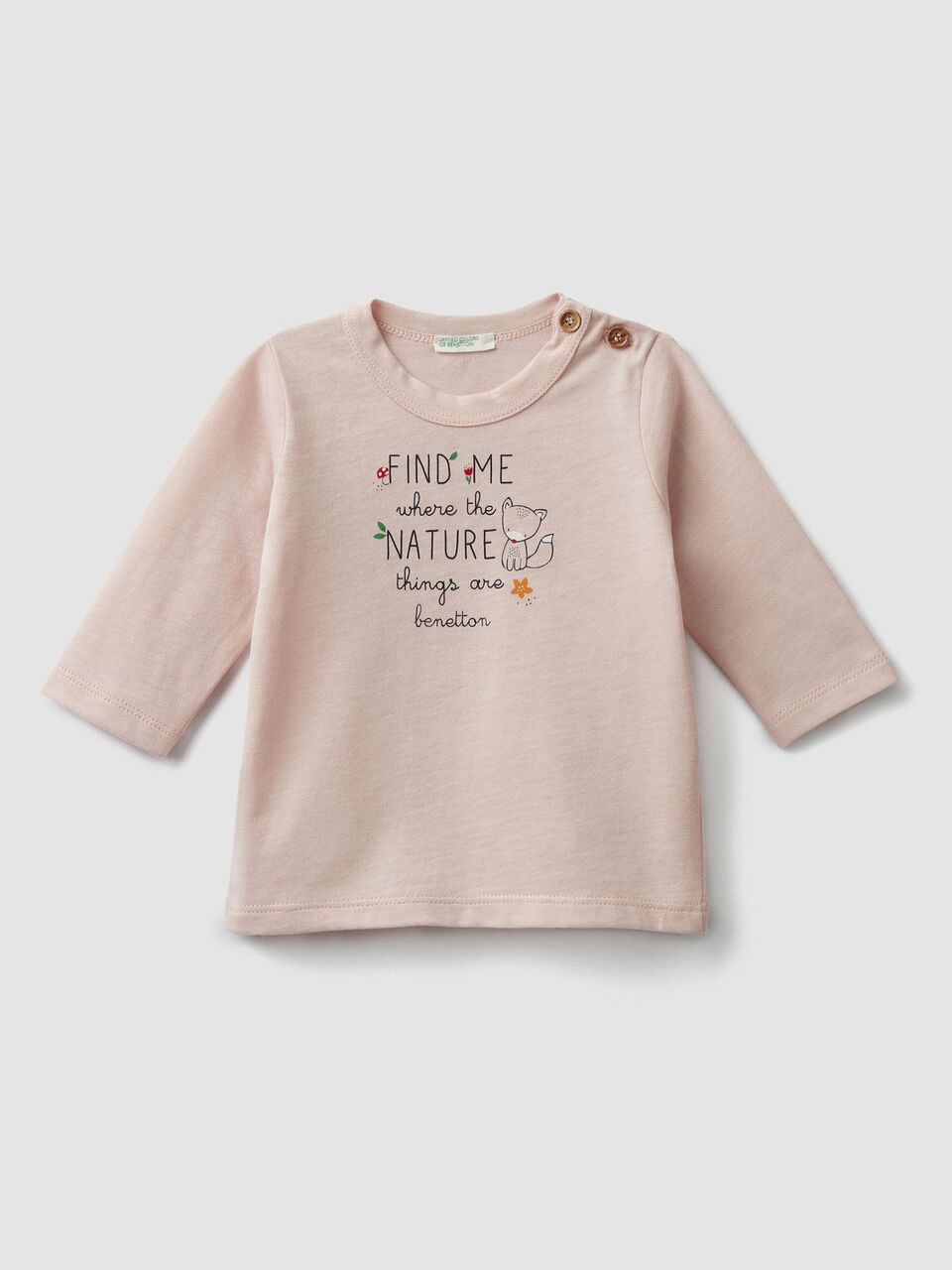 T-shirt en coton bio avec imprimé image number 1