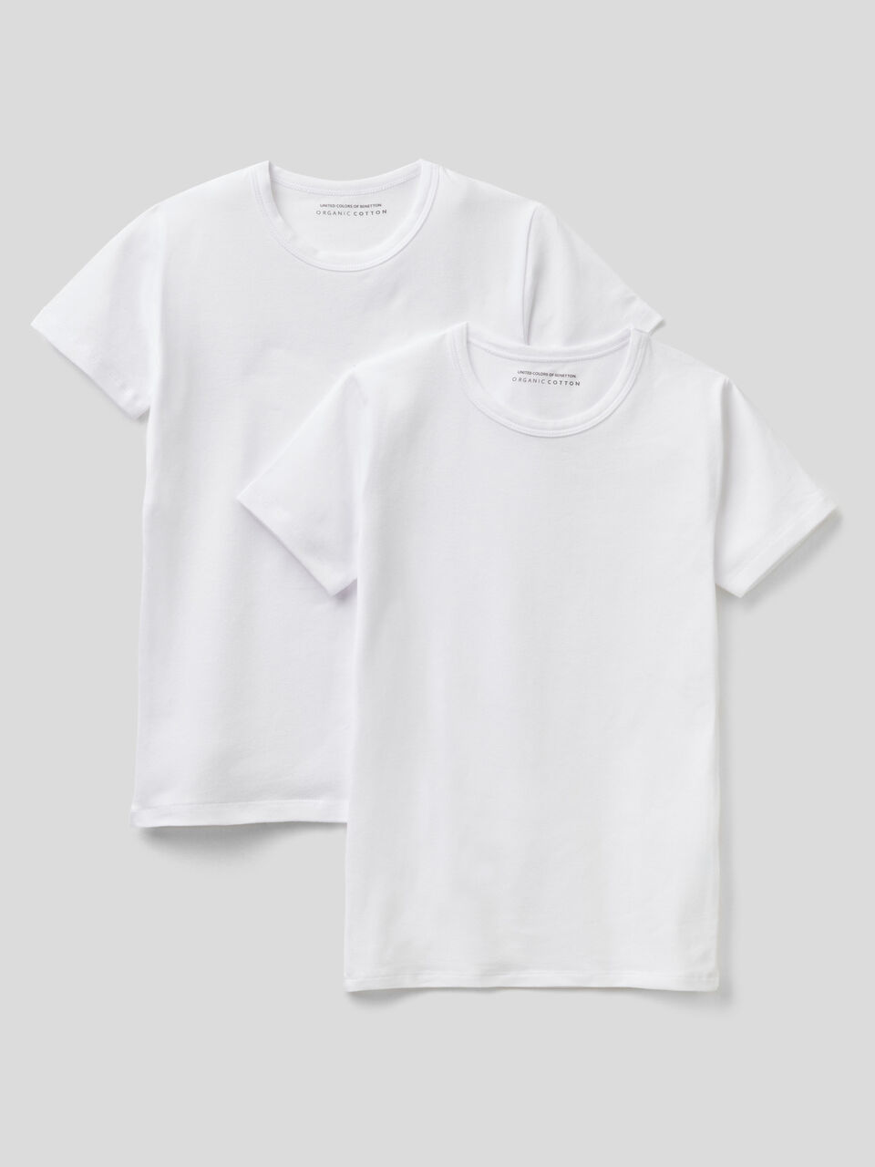 Zwei T-Shirts mit Weiß aus stretchiger Bio-Baumwolle image number 1
