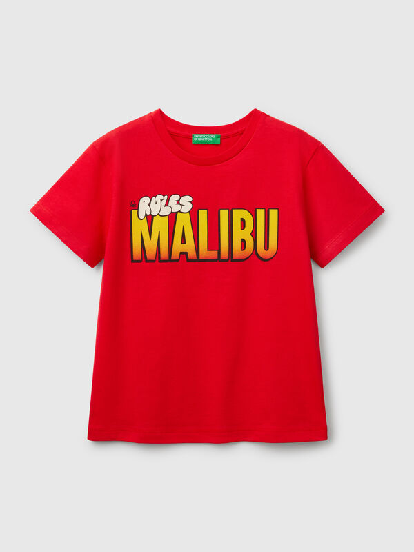 T-shirt in cotton with print Junior Boy