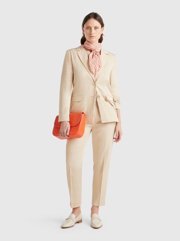 Flowy trousers with cuffs Women