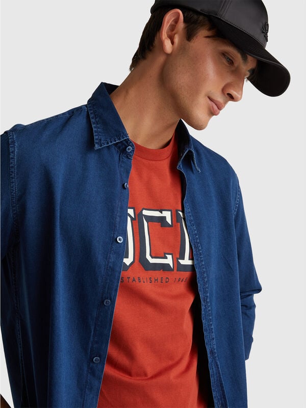 Camicia in chambray Uomo