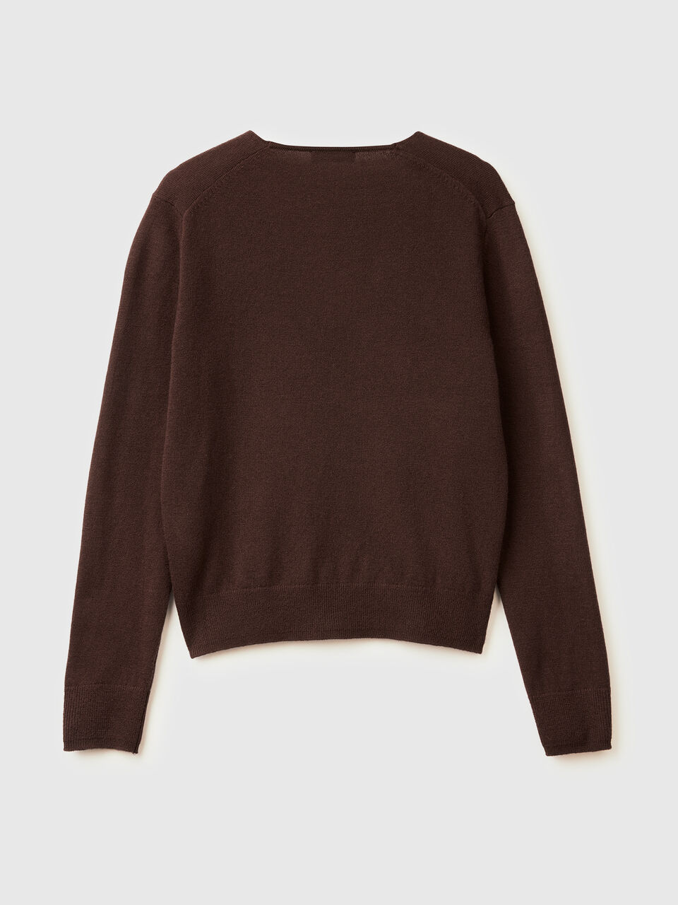 MAGLIA SCOLLO V M/L Donna image number 2