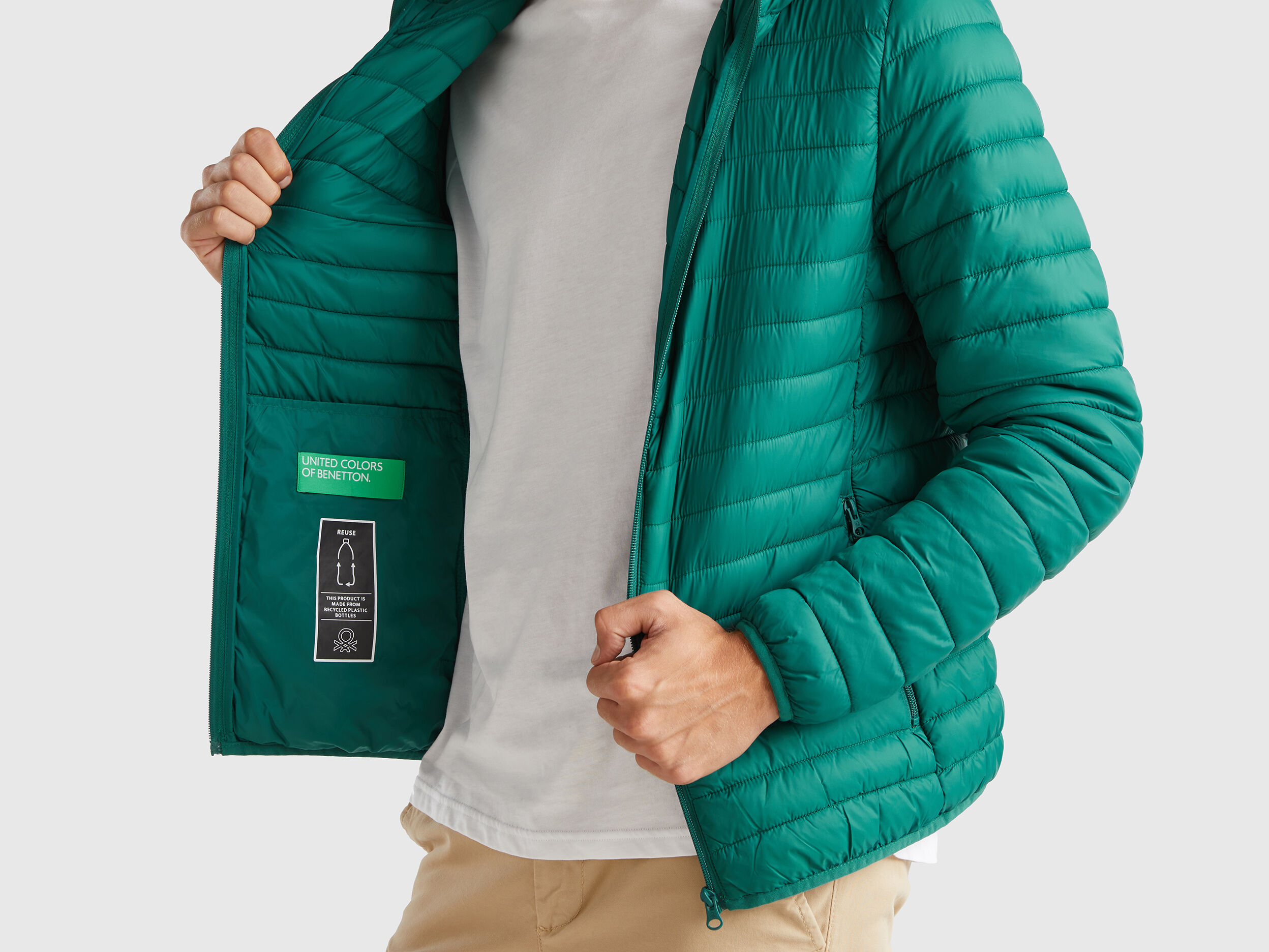 Piumino 100 grammi benetton clearance