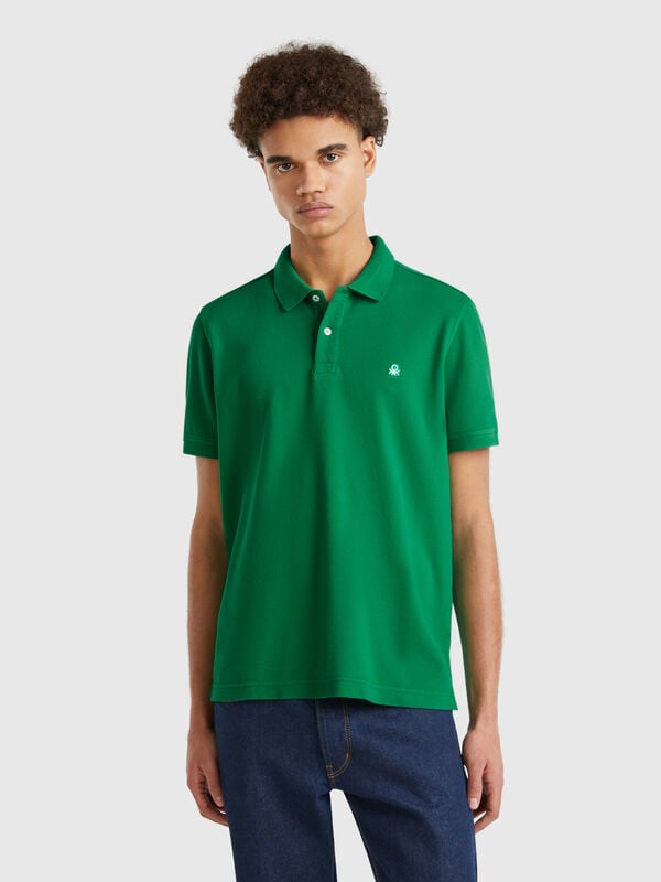 Polo regular fit verde Uomo