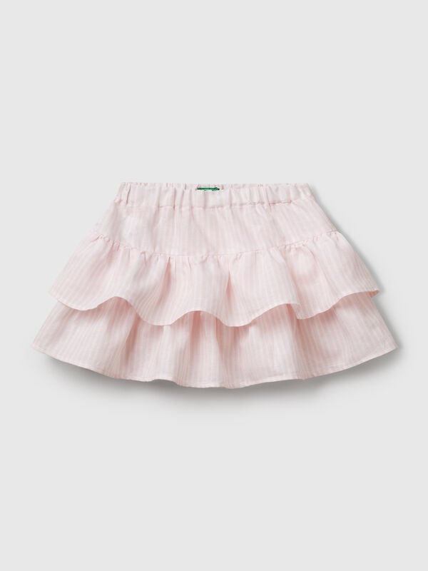 Floral skirt with flounces Junior Girl