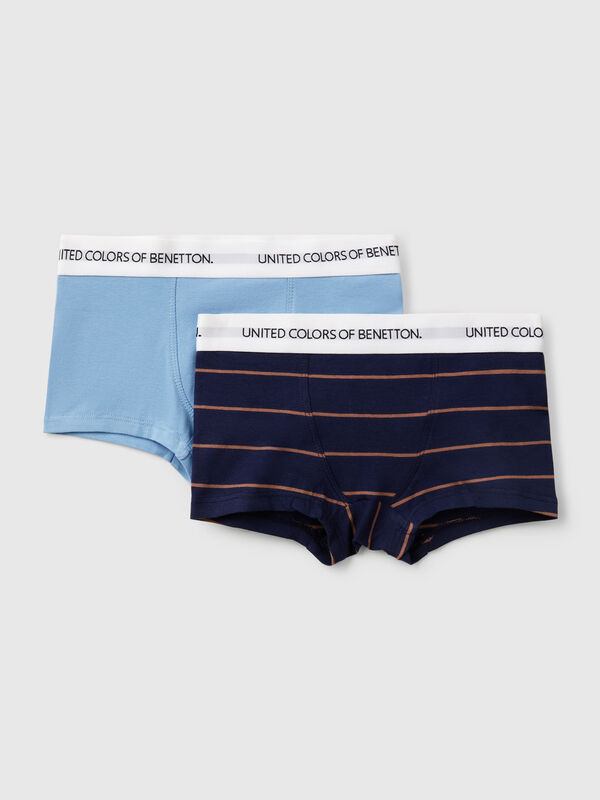 Zwei Boxershorts aus Stretch-Bio-Baumwolle Jungen