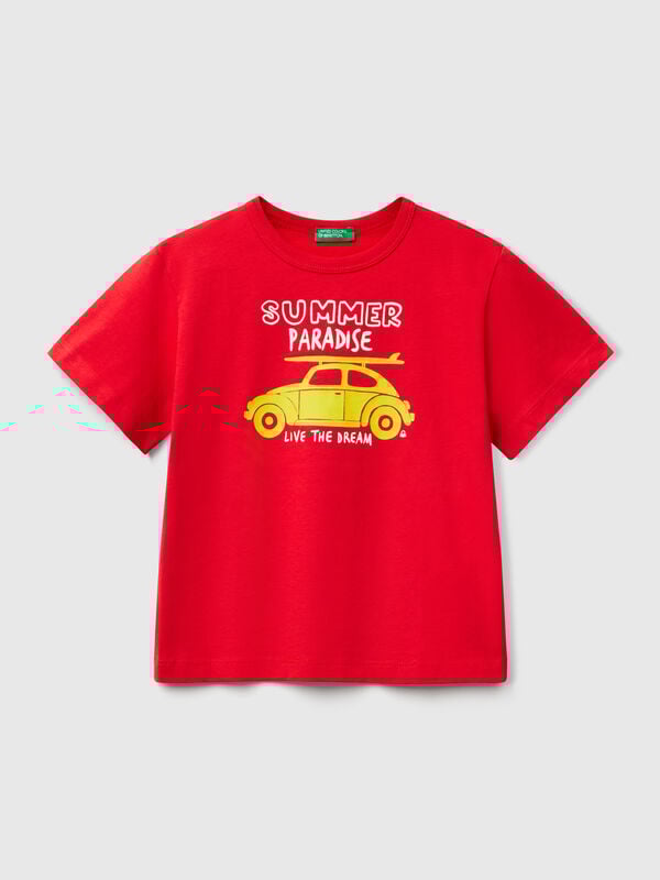 T-shirt with neon print Junior Boy