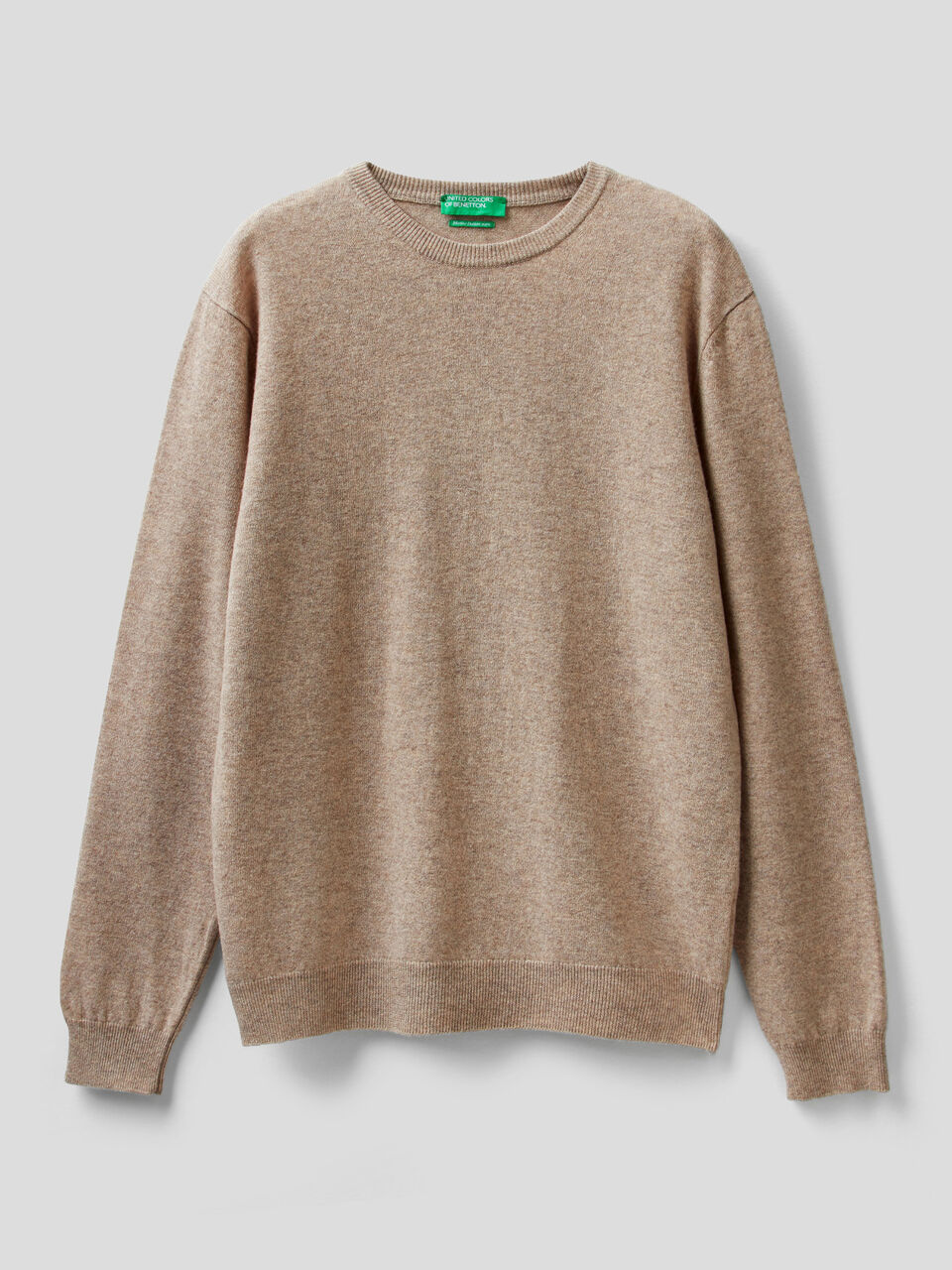 Crew neck sweater in pure virgin wool image number 1