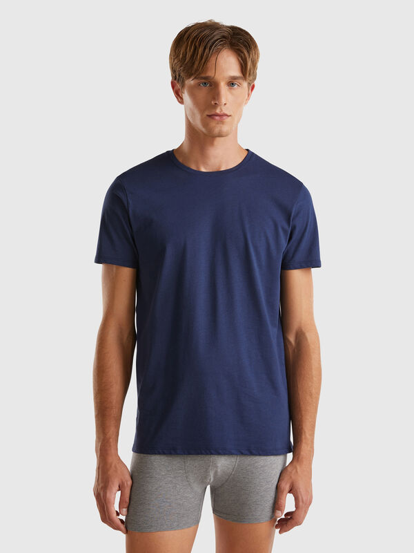 Langstapeliges T-Shirt aus Baumwolle Herren