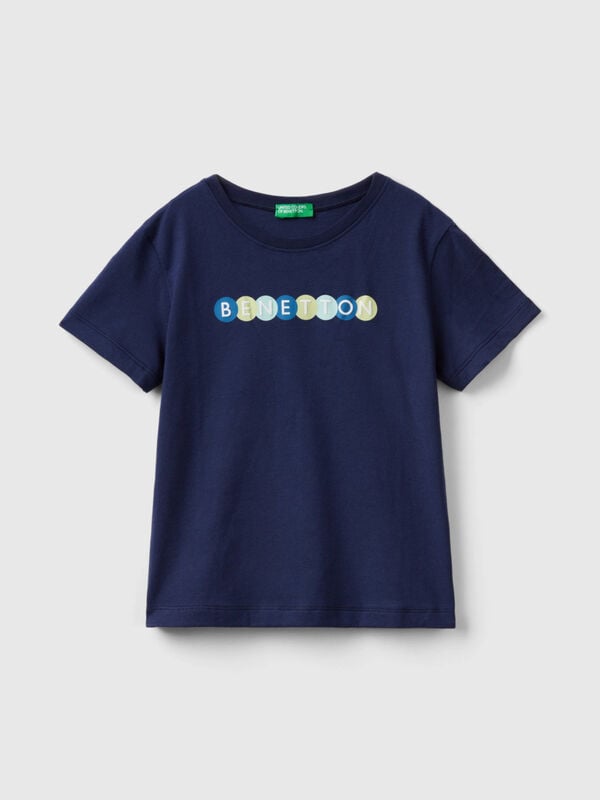 T-shirt 100% cotone bio con stampa Bambino