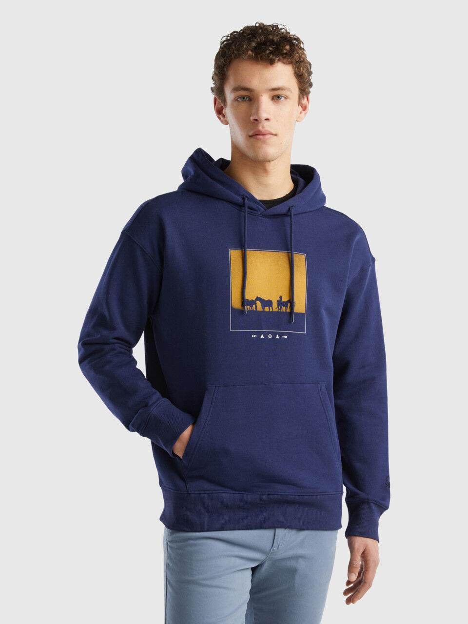 Felpe uomo benetton clearance