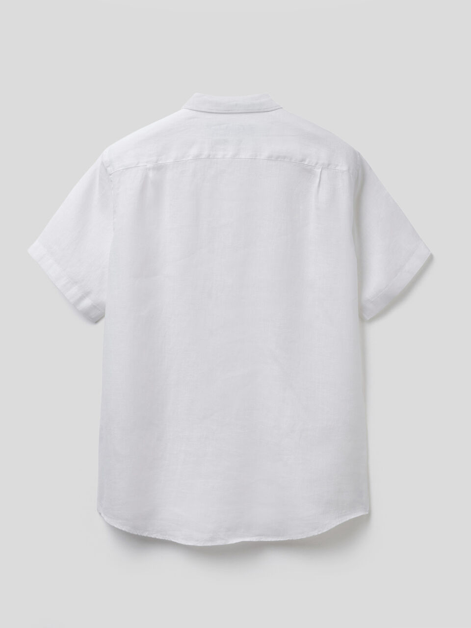 Camicia a manica corta 100% lino image number 2
