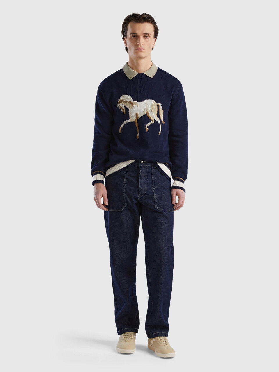 Benetton maglione cavallo cheap